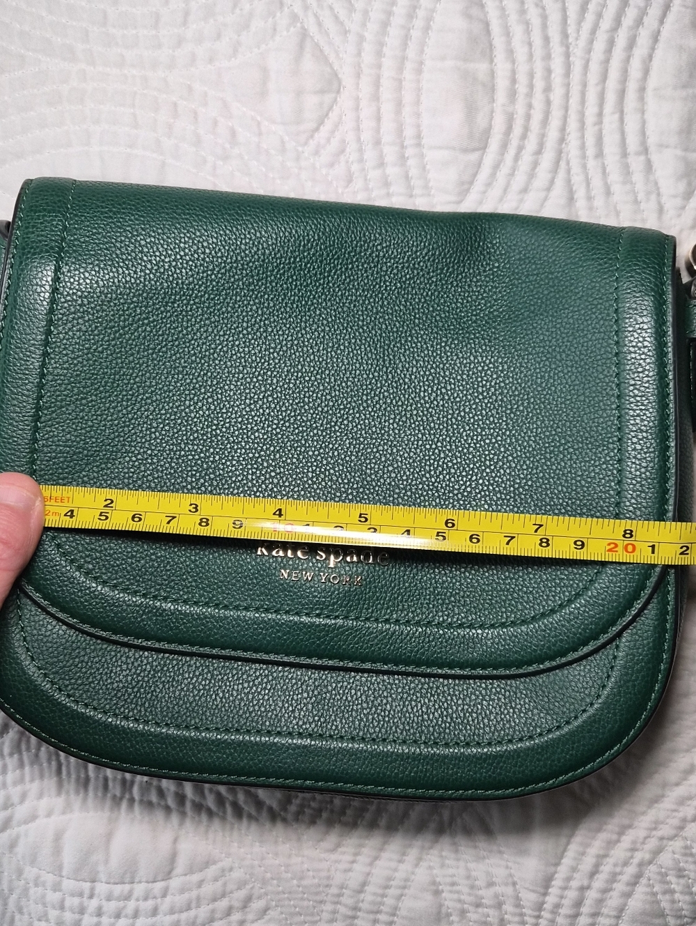 EUC Kate Spade New York Blake Saddle Bag Deep Jade (Green) - Picture 12 of 13